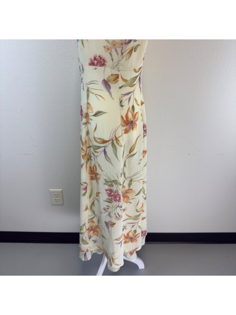Vtg T R Bentley Floral Maxi Sundress Size 6 Sleeveless Cottage Core Fairycore - Picture 13 of 15